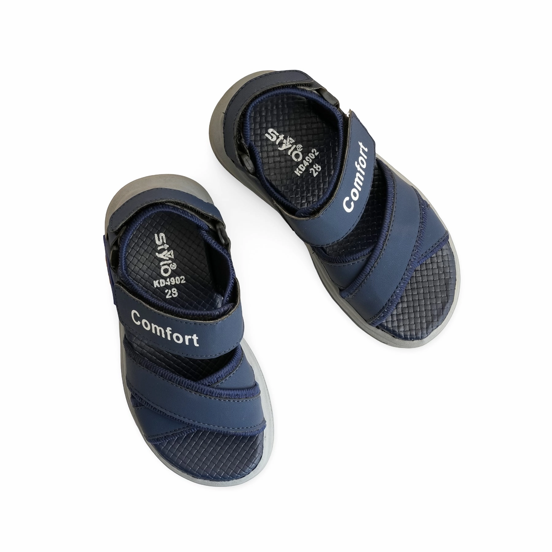 Boys Navy Casual Sandal KD4902 Platform Buckle Sandals