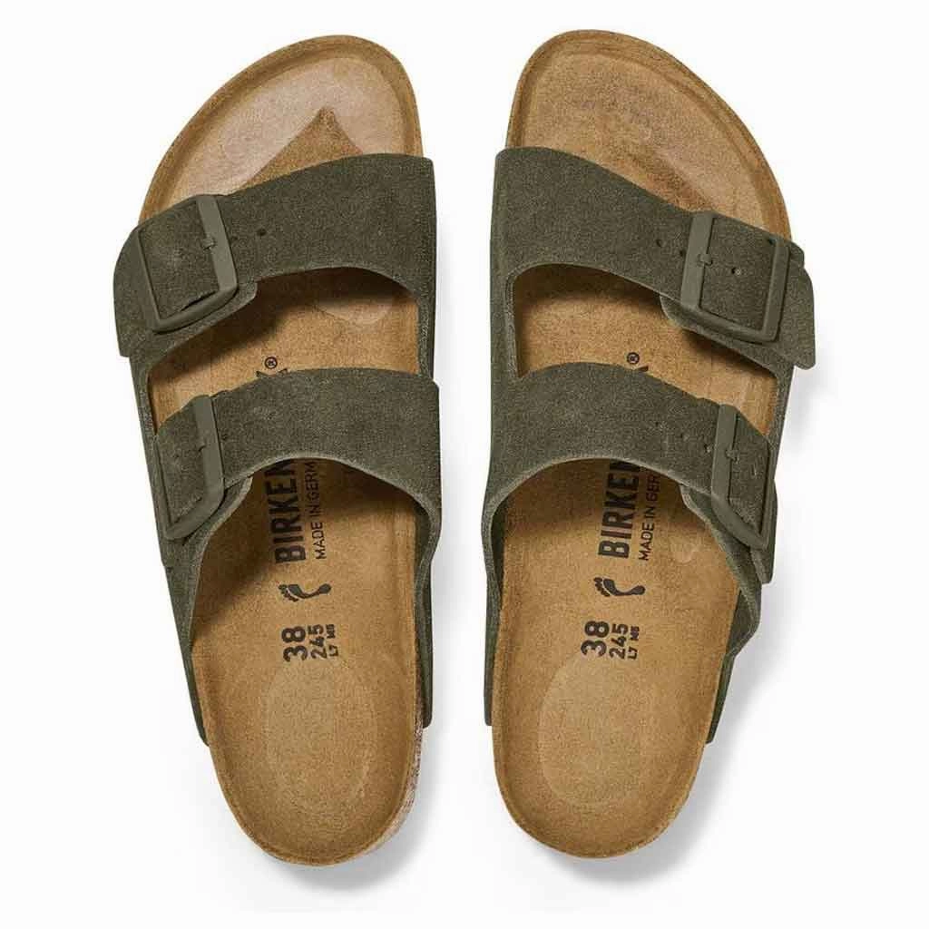 Flat Shoes That Go With Everything Birkenstock Arizona - Thyme Suede