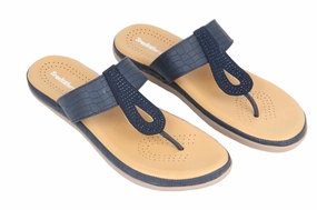 Ladies Comfort Chappal  53379 Lightweight Shoes For Flat Feet