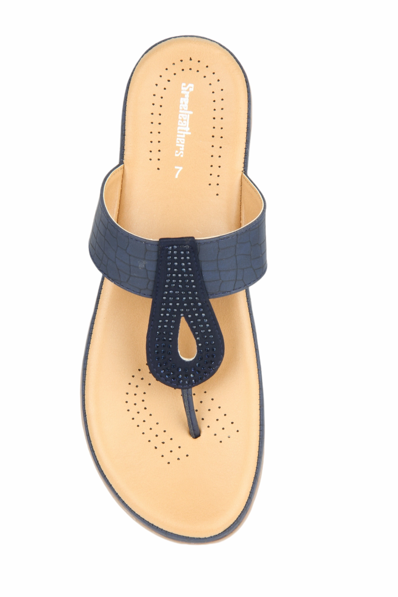 Ladies Comfort Chappal  53379 Foot Pain Flat Shoes