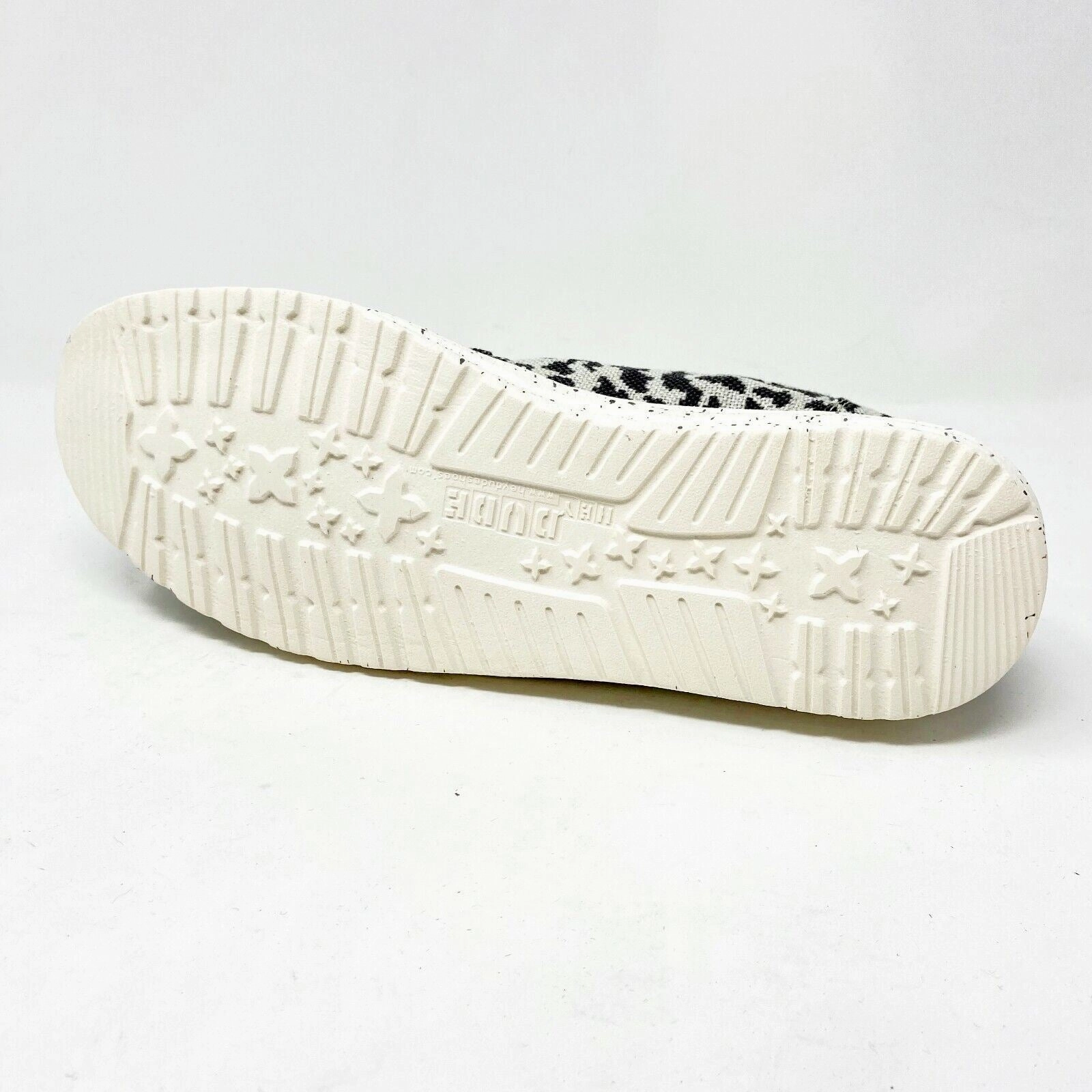 Best Comfy Walking Hey Dude Womens Misty Woven Cheetah Grey Size 5 Slip On Walking Comfort Shoes