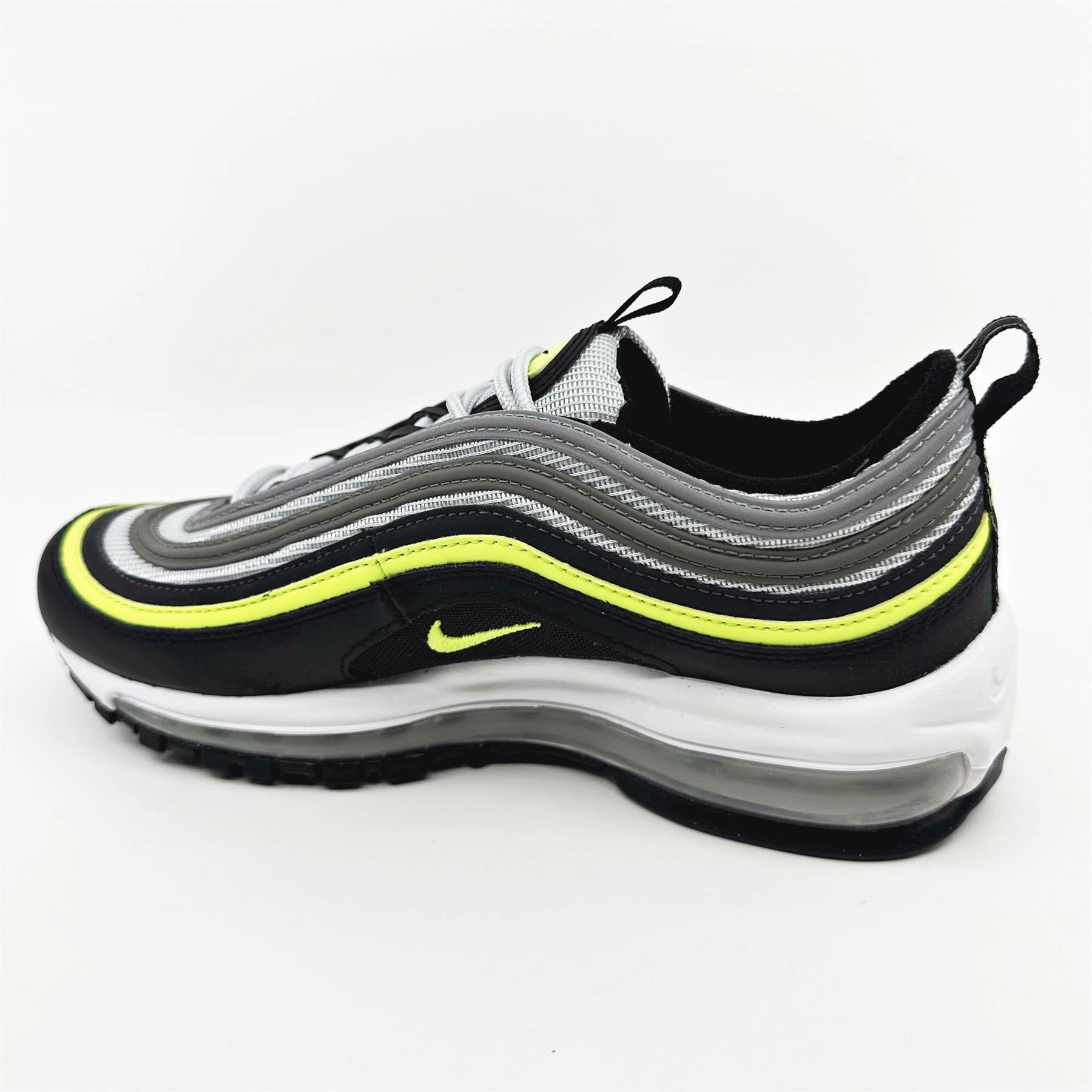 Walking Shoe With Most Cushion Nike Air Max 97 (GS) Pure Platinum Volt Black White Kids Size 5.5 Athletic Sneaker