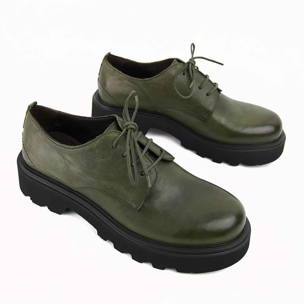 Bronx Oxford - Green Sport Shoes Flat