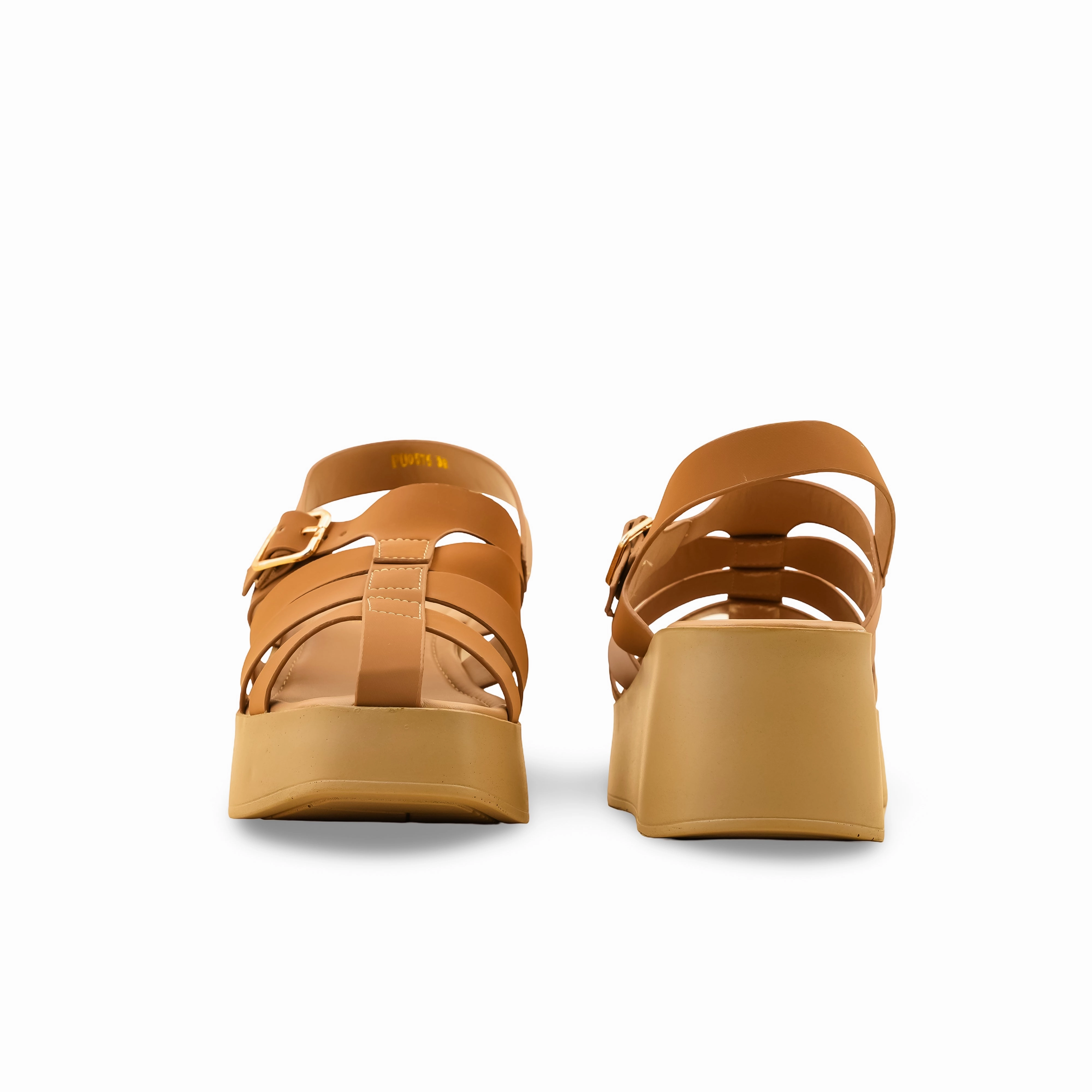 Brown Formal Sandal PU0575 Sandals Ankle Tie