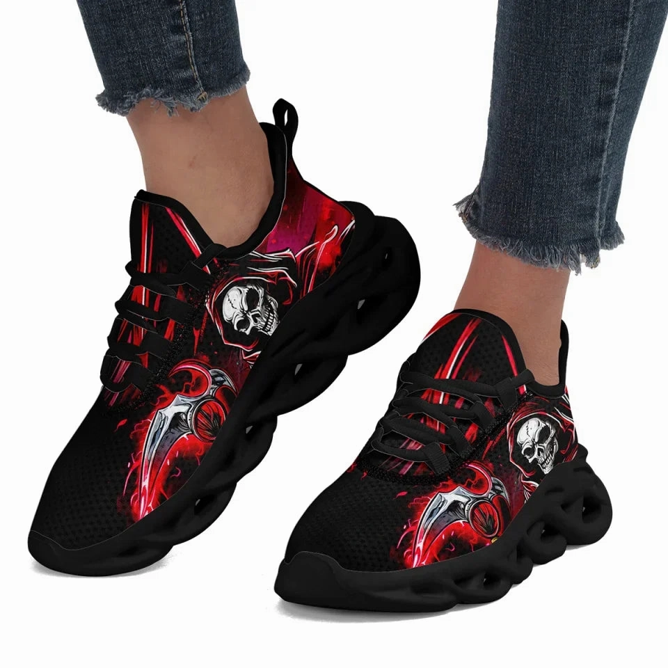 Buy one Get One Skull Sneaker Sliving Walking Shoes Women Shoes Personalized Maxsoul Sneakers