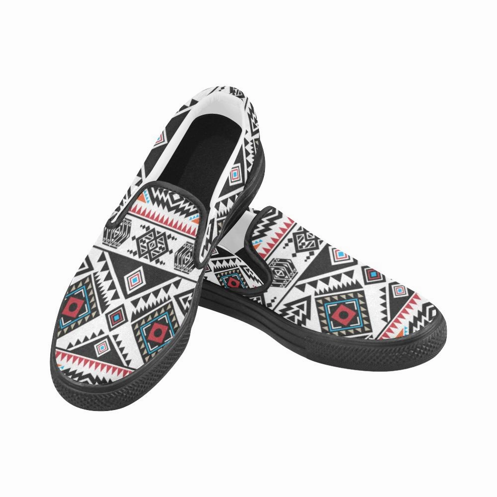 Narrow Slip On Sneakers California Coast Men's Unusual Slip-on Canvas Shoes
