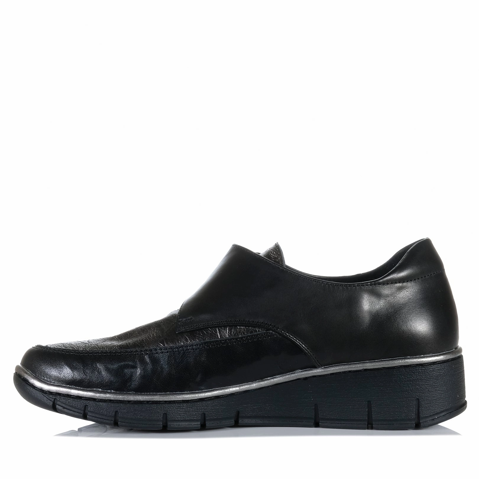 Cassini Mumbo Black/Pewter Baby's 1st Walking Shoes