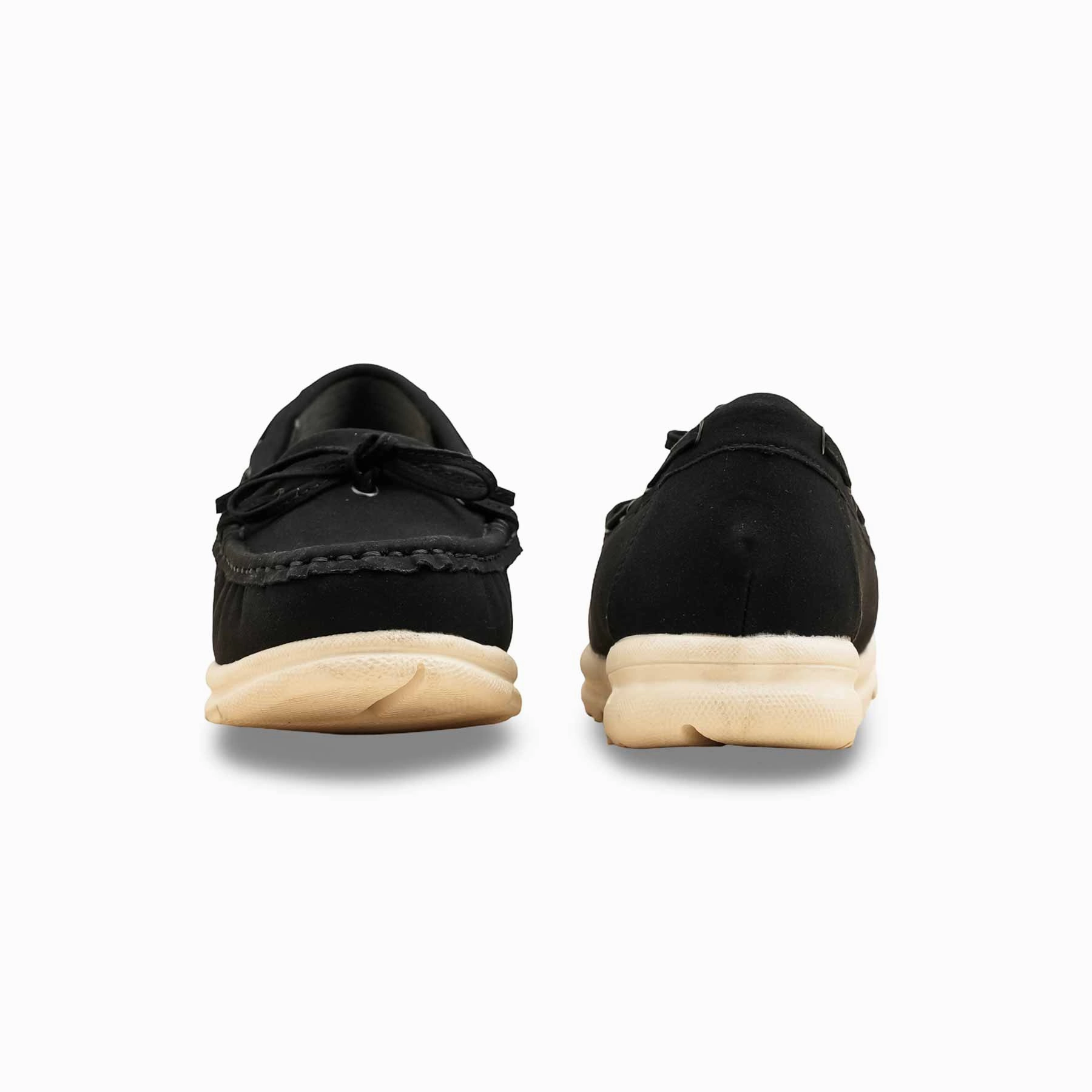 Slip-on Shoes Casual Black Women Moccasin WN4486