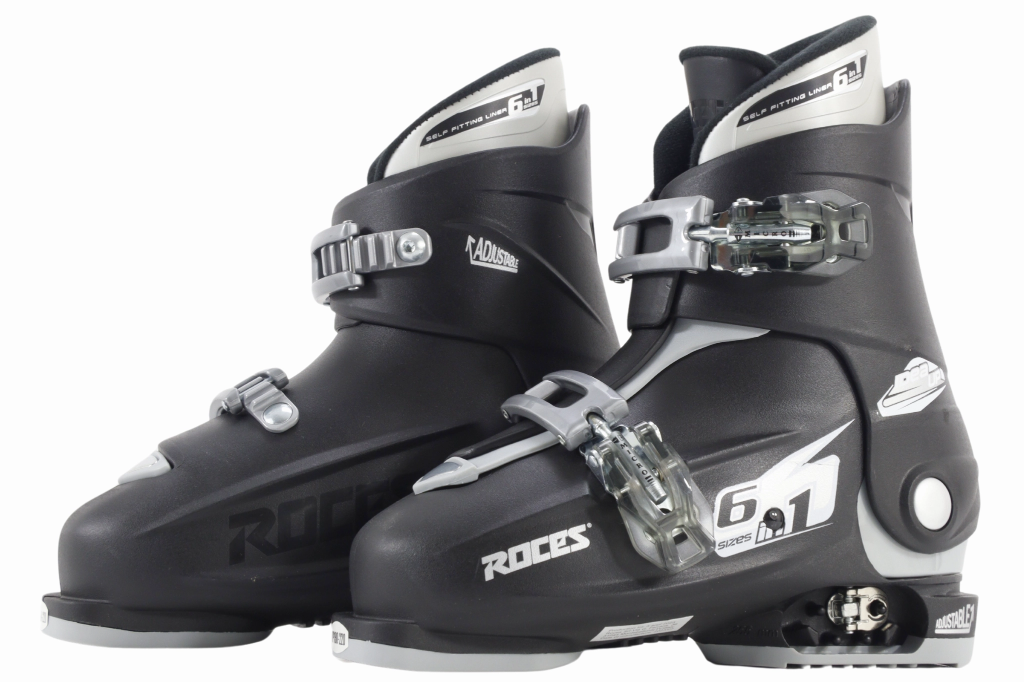 Roces IDEA Up Adjustable Youth Ski Boots | Size 19.0 - 22.0 MP Boots For Ice Fishing