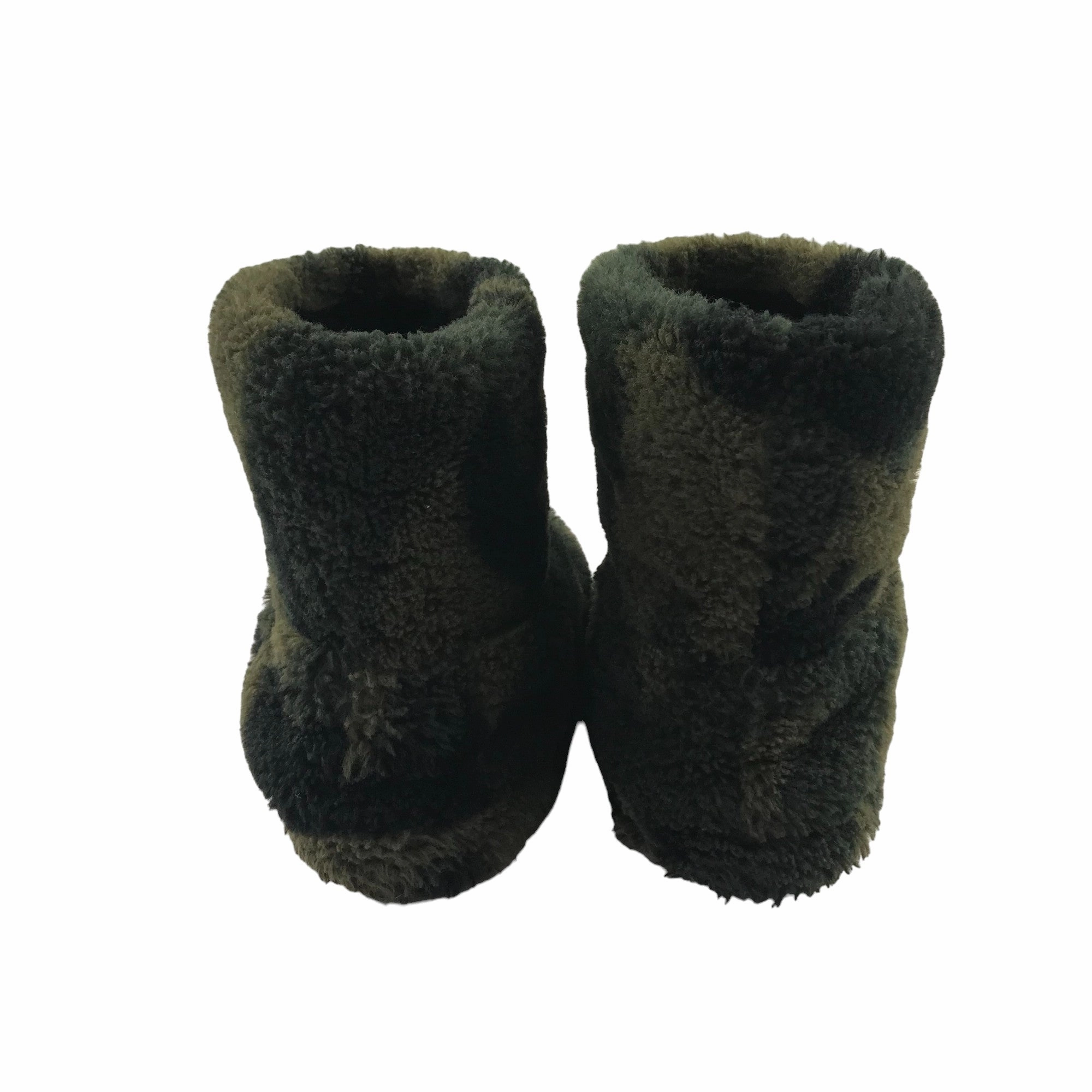 Chatterbox Slippers Shoe Size 1 Green Camo Ankle High Big 5 Slippers