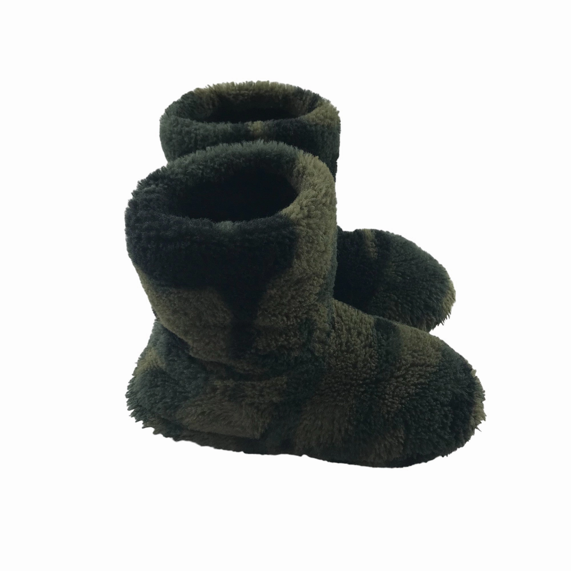 Opera Slippers Chatterbox Slippers Shoe Size 1 Green Camo Ankle High