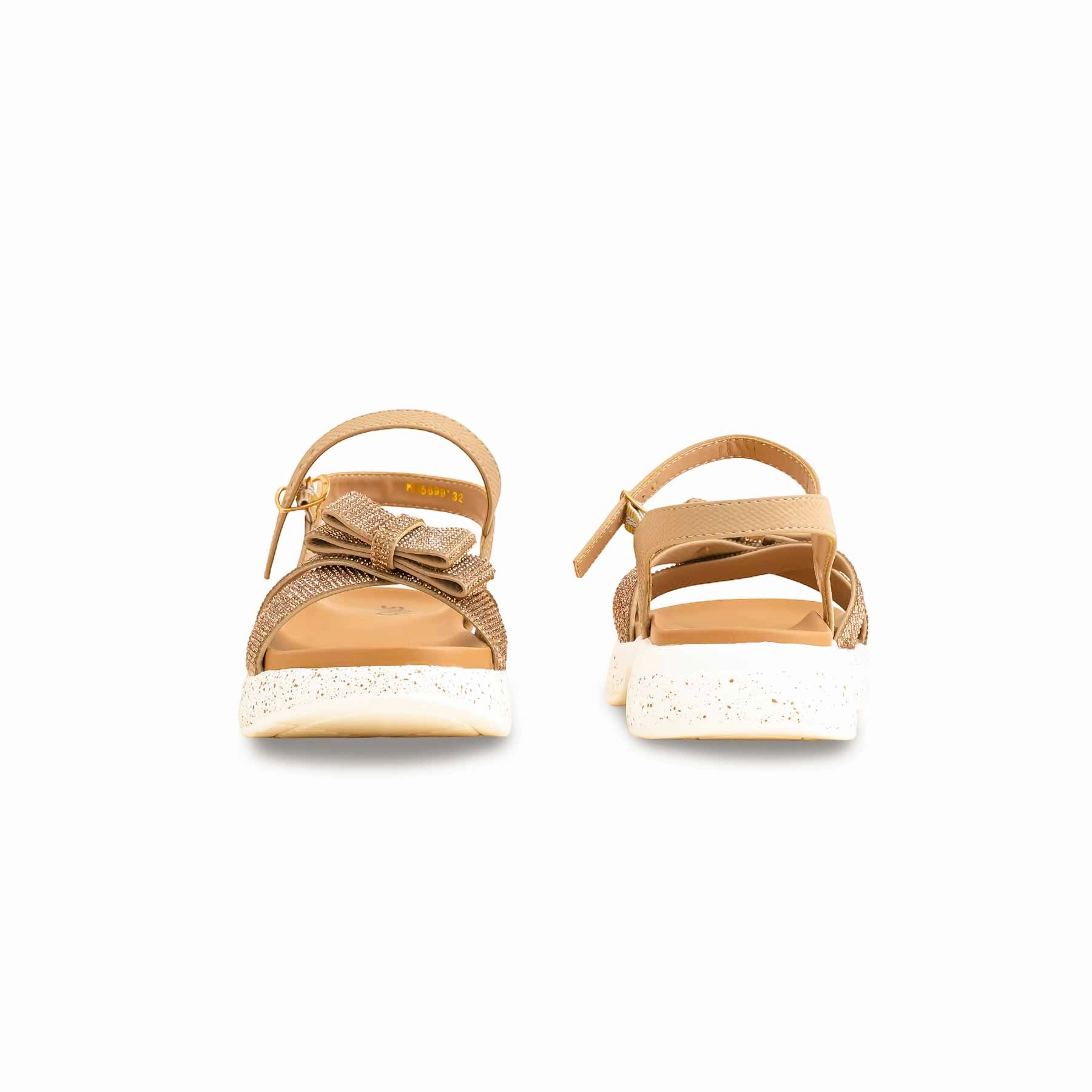 Girls Golden Formal Sandal KD5699 St Lucia Resorts Sandals
