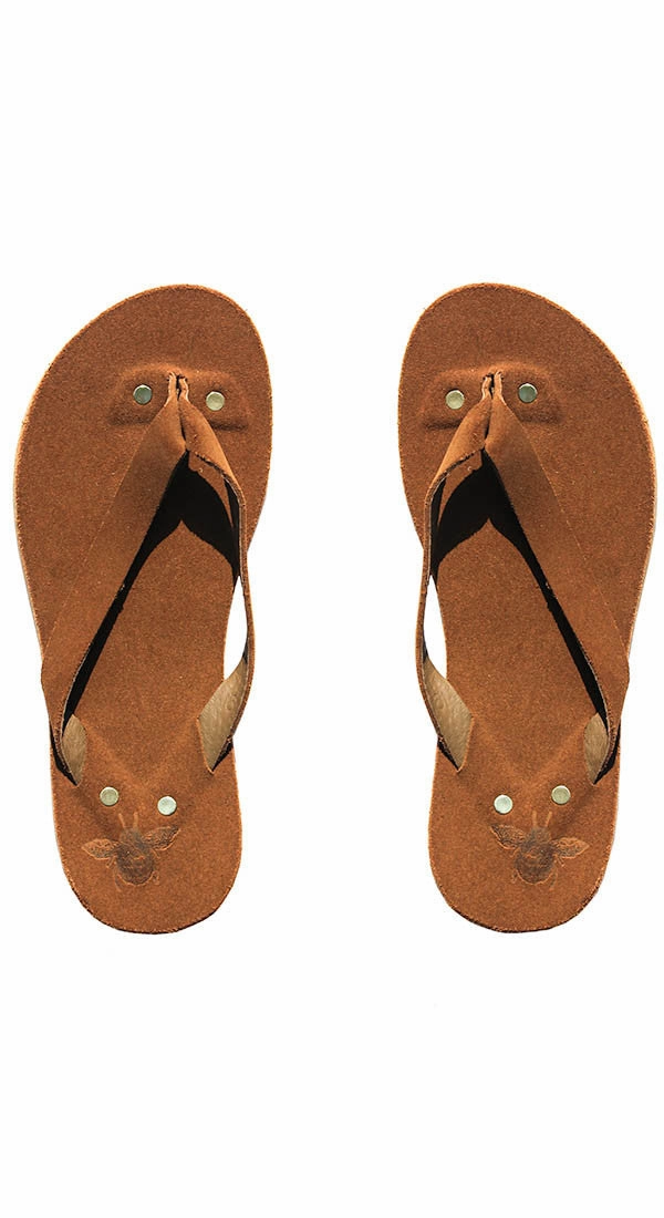 Saddle Suede Flip Flops Macrame Flip Flops