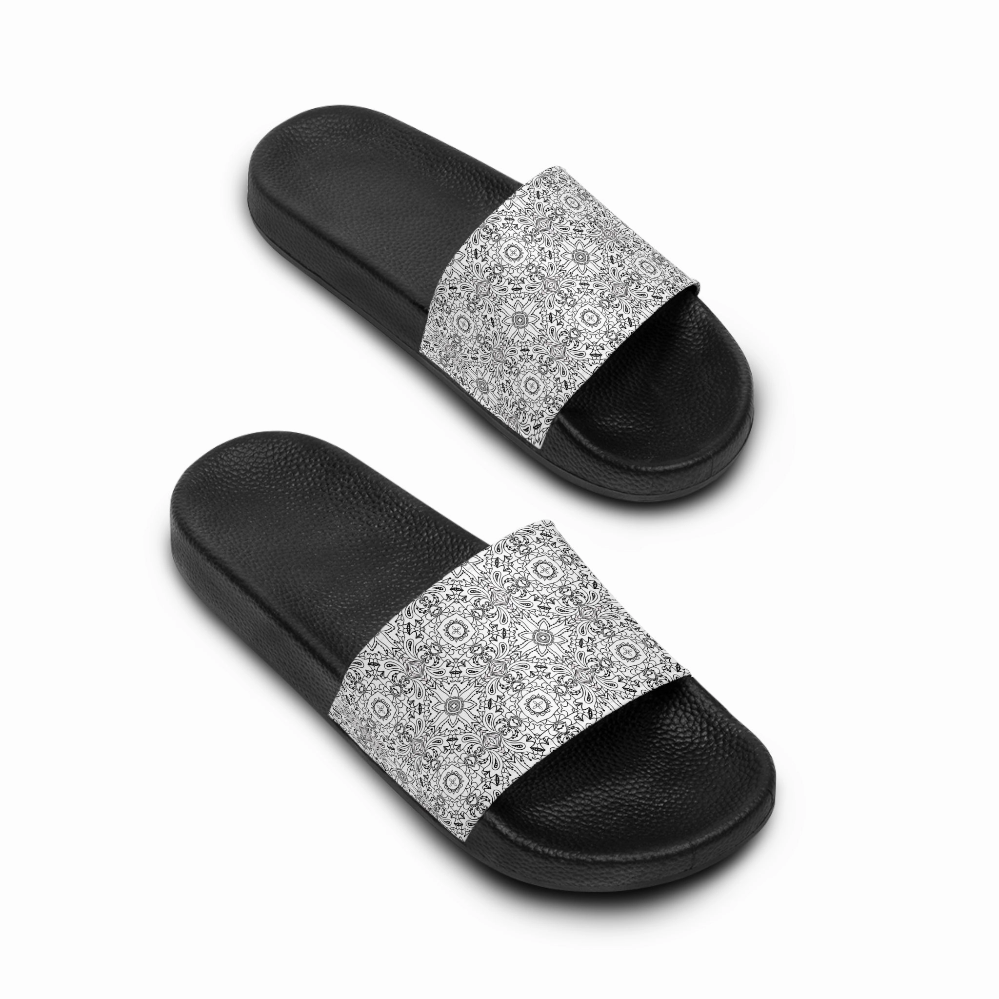 Chic Women's Slide Sandals, Comfortable Pool Shoes, Stylish House Slippers, Trendy Summer Footwear, Spa Sandals, Vacation Ready Sandals And Espadrilles