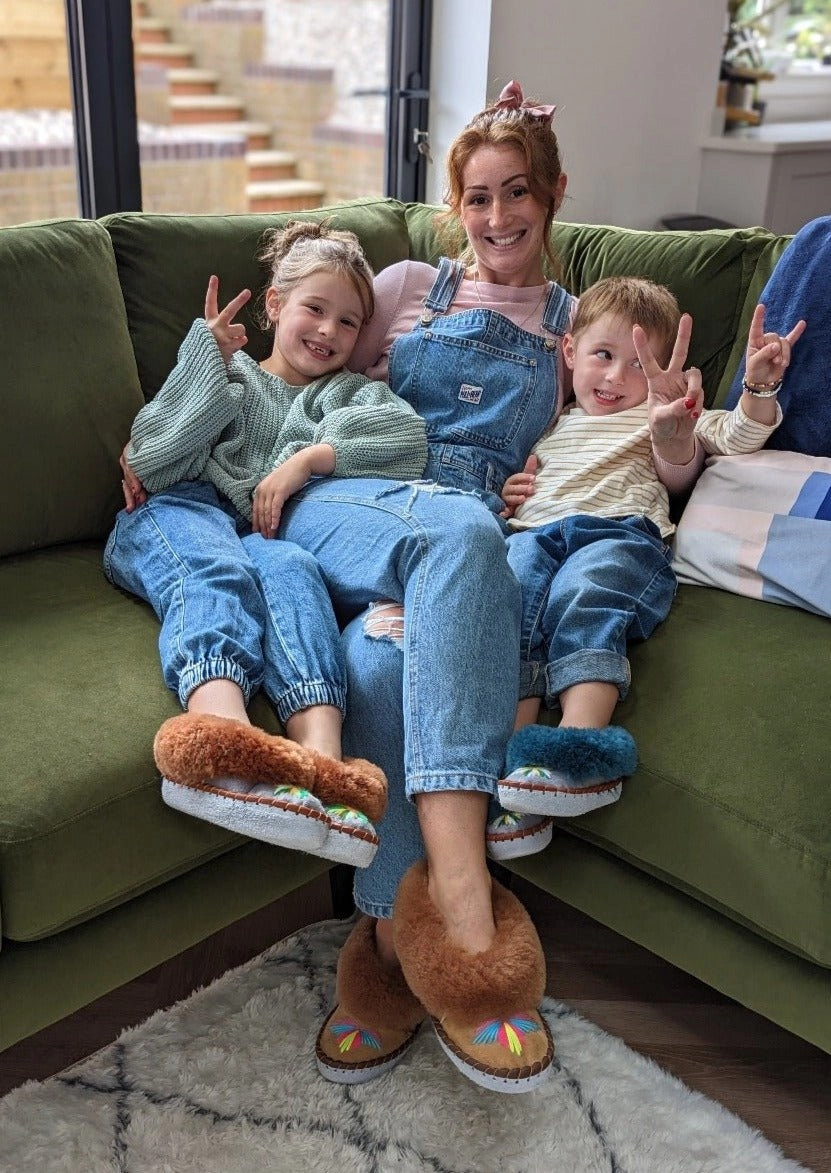 Children's Sheepskin Slippers - Lucky Dip Buckle Slides