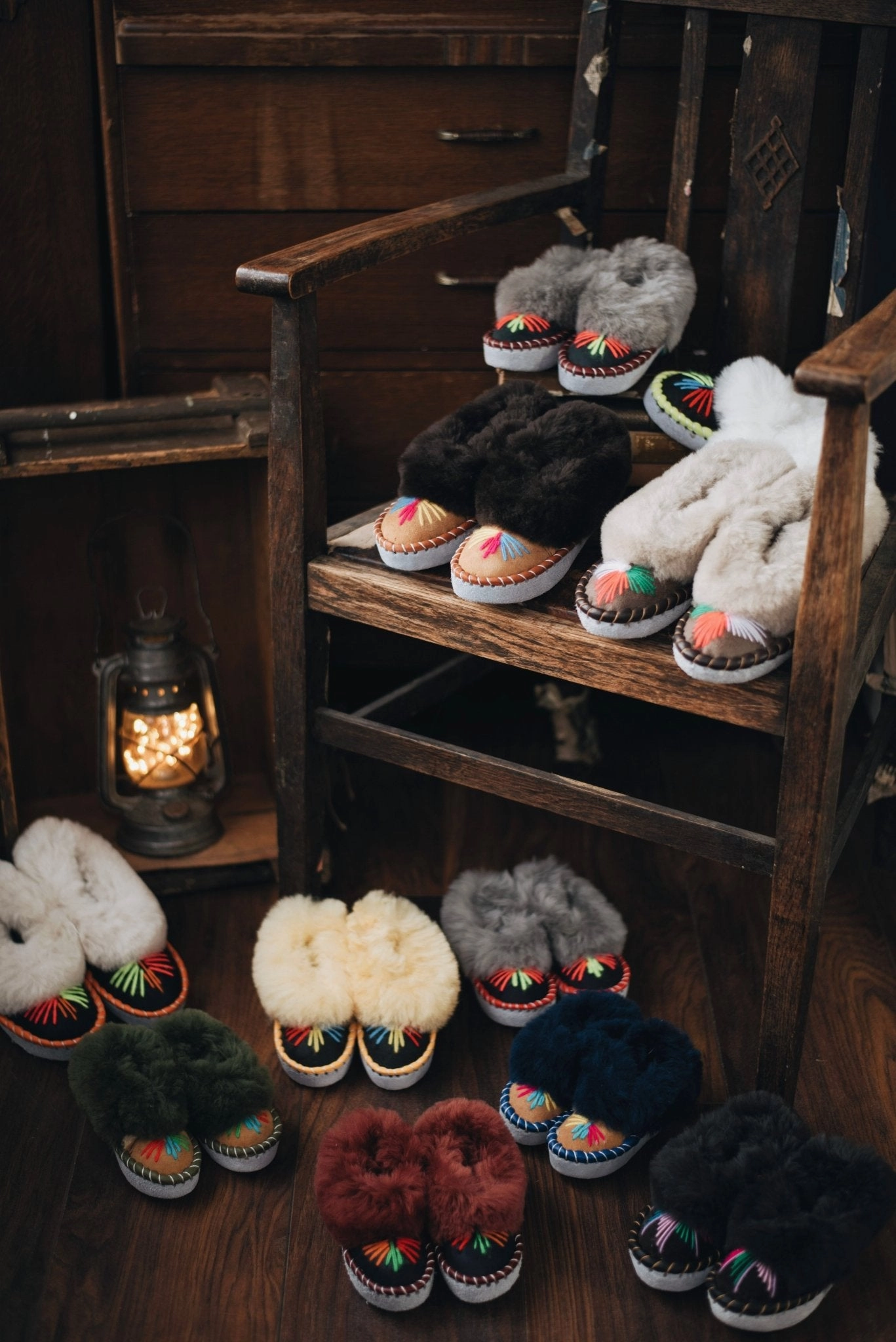 Children's Sheepskin Slippers - Lucky Dip Mink Slippers