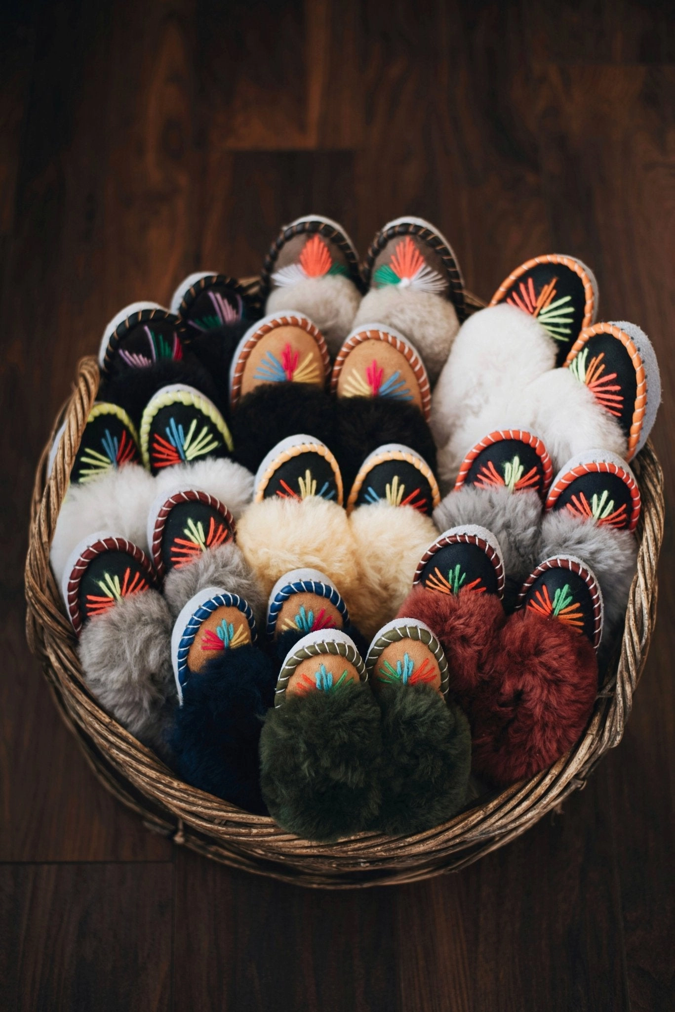 Children's Sheepskin Slippers - Lucky Dip Folding Slippers