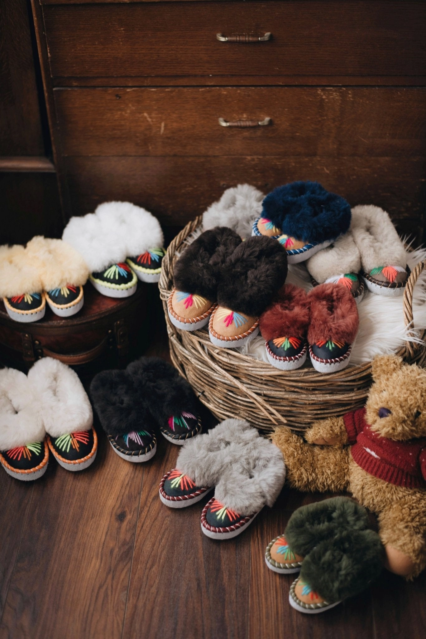 Aerie Slippers Children's Sheepskin Slippers - Lucky Dip