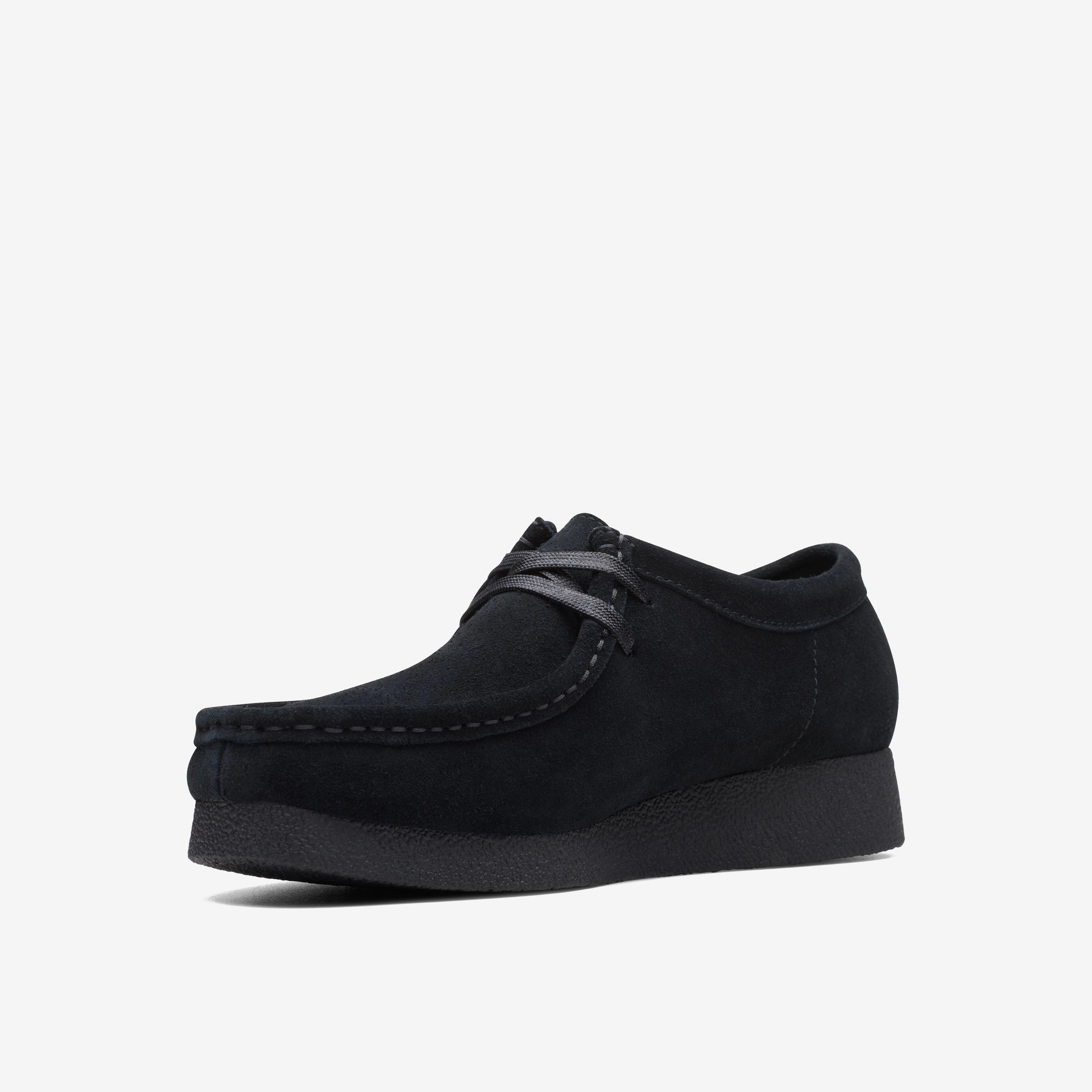 Winter Casual Shoes CLARKS | CASUAL SHOES | WOMEN | WALLABEEEVOSH BLACK SUEDE