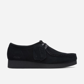 CLARKS | CASUAL SHOES | WOMEN | WALLABEEEVOSH BLACK SUEDE Loafers Shoes Casual