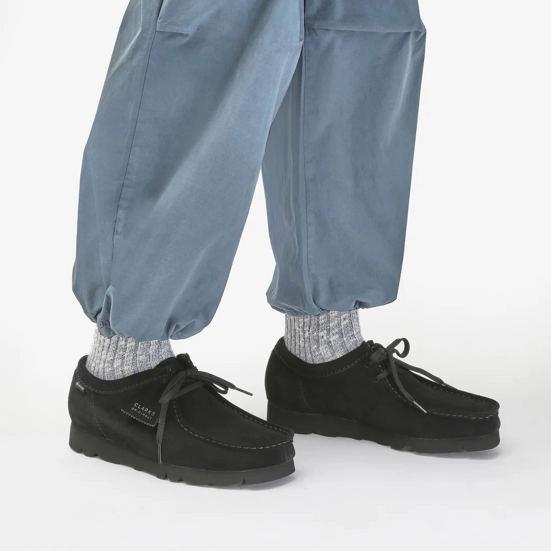 Casual Leather Dress Shoes CLARKS | CASUAL SHOES | WOMEN | WALLABEEEVOSH BLACK SUEDE