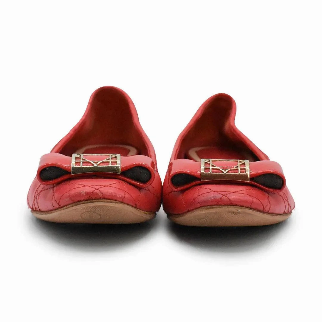 Christian Dior Flats - Women's 37.5 Foldable Flat Shoes In A Bag