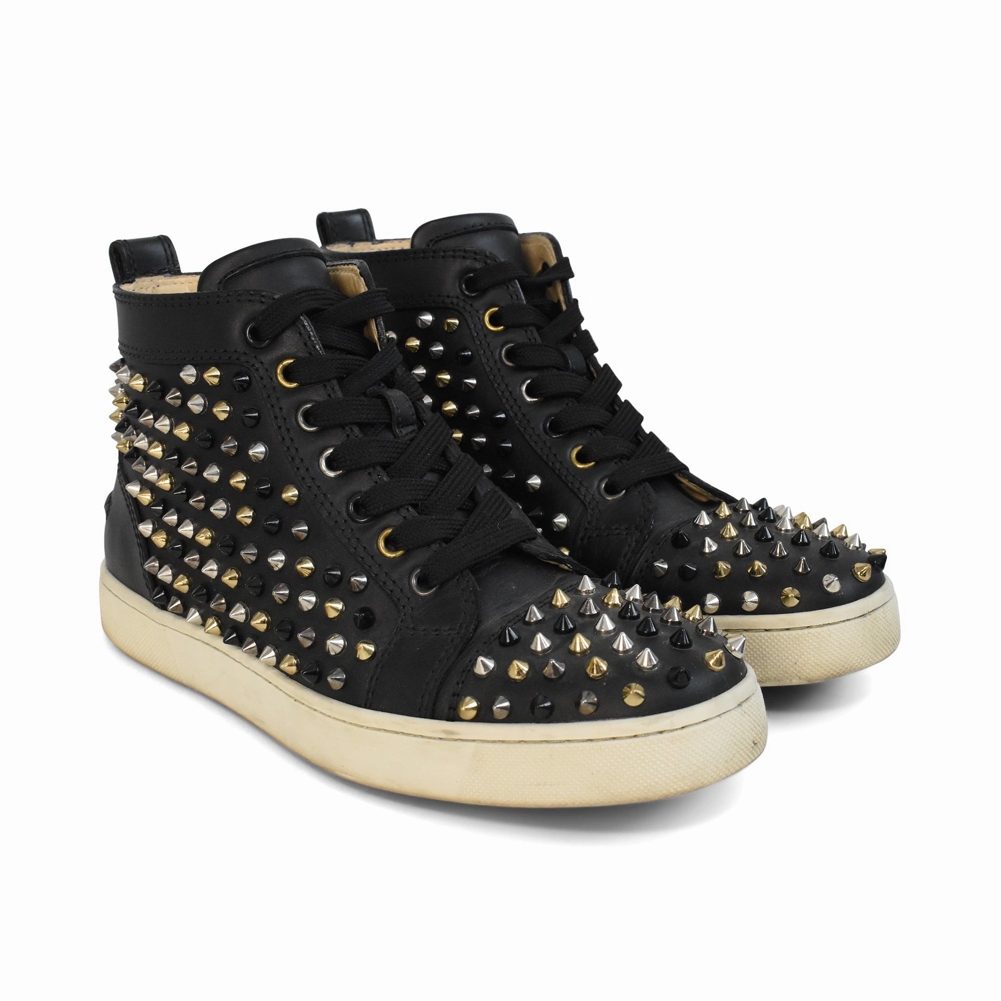 Platform Strappy High Heels Christian Louboutin High-Top Sneakers - Women's 38