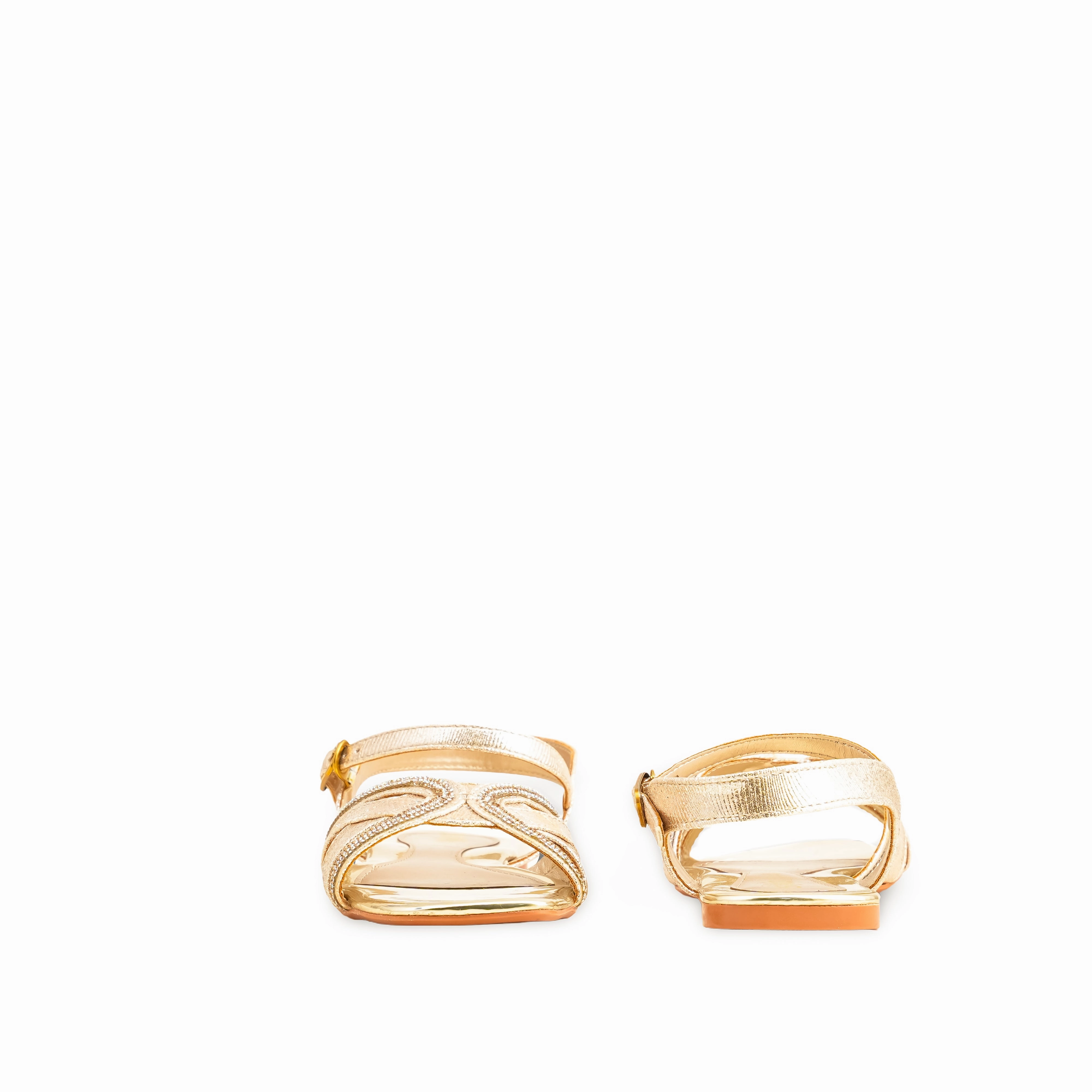 Sandals Pattern Golden Fancy Sandal FN5933