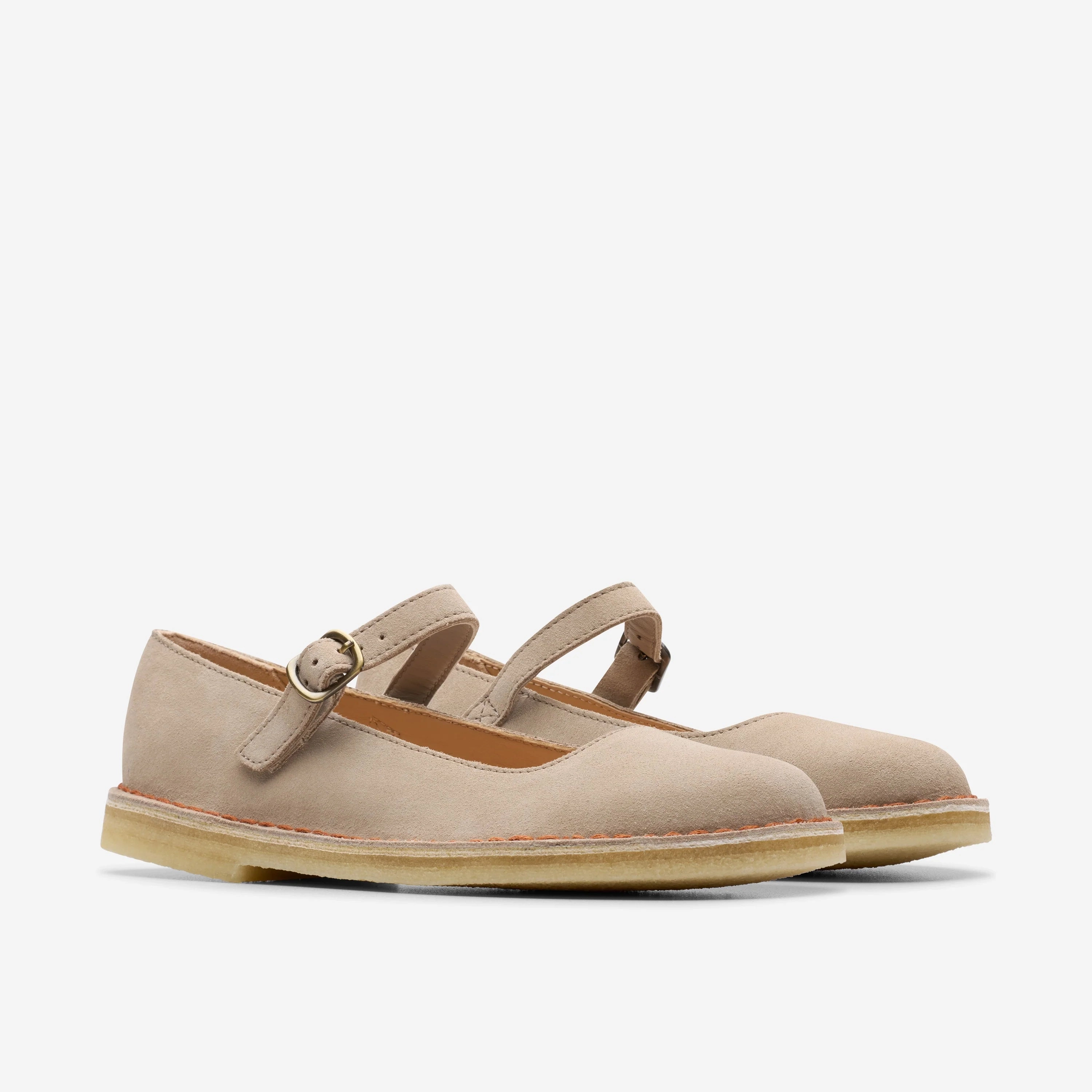 CLARKS | CASUAL SHOES | WOMEN | DESERT JANE SAND SUEDE Business Casual Canvas Shoes