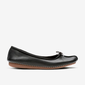 CLARKS | CASUAL SHOES | WOMEN | FRECKLE ICE BLACK LEATHER City Casual