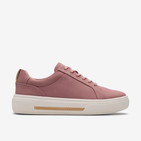 CLARKS | CASUAL SHOES | WOMEN | HOLLYHOCK WALK MAUVE NUBUCK Casual Shoes Comfortable