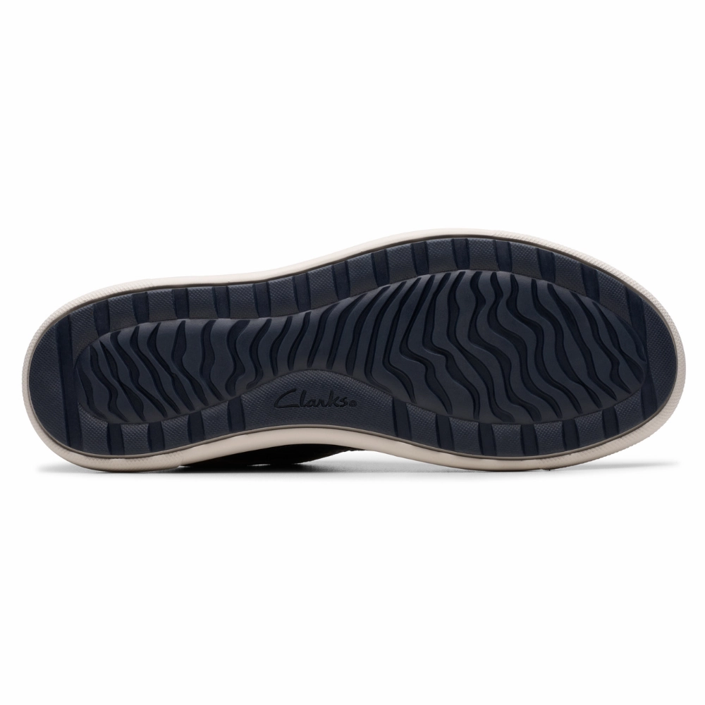 Sparkly Casual Shoes Clarks Mapstone Sport Grey Combi Leather Sneaker (Men's)