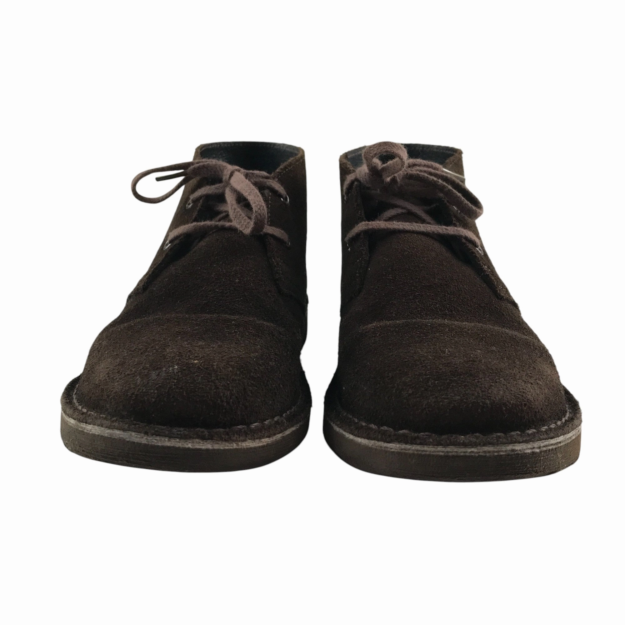 Sonic Boots Clarks shoes shoe size 2 brown suede leather boots with laces