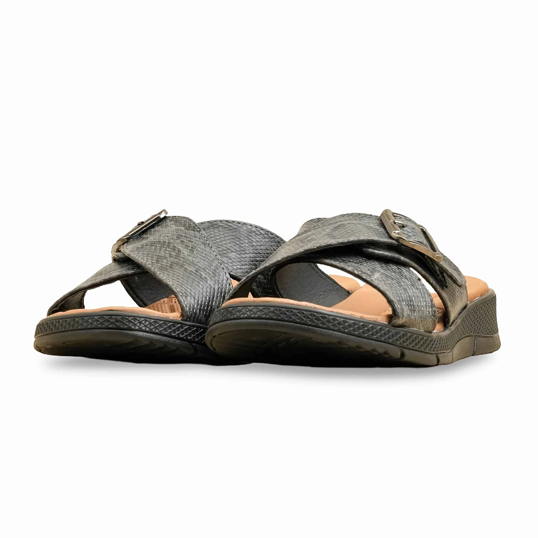 Slippers House Shoes Grey Formal Slipper For Ladies PU0439