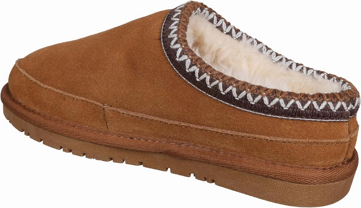 Lamo Kids Jules Youth Clog Slippers | Cozy Fleece Slip-On Indoor Outdoor Shoes Wedding Slippers