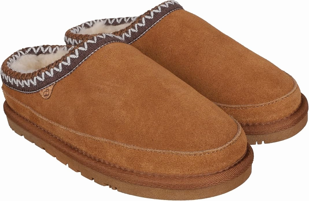 Lamo Kids Jules Youth Clog Slippers | Cozy Fleece Slip-On Indoor Outdoor Shoes North Face Slippers