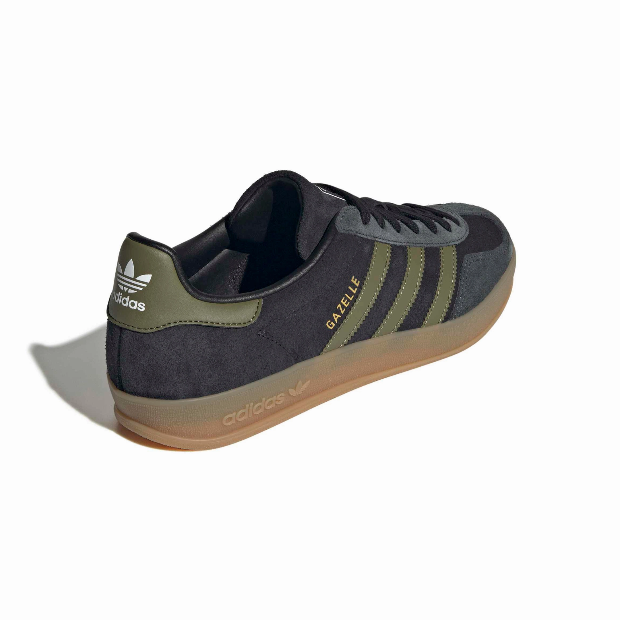 Shoes To Wear With Casual Dress Adidas Men's Gazelle Indoor Black/Focus Olive/Carbon