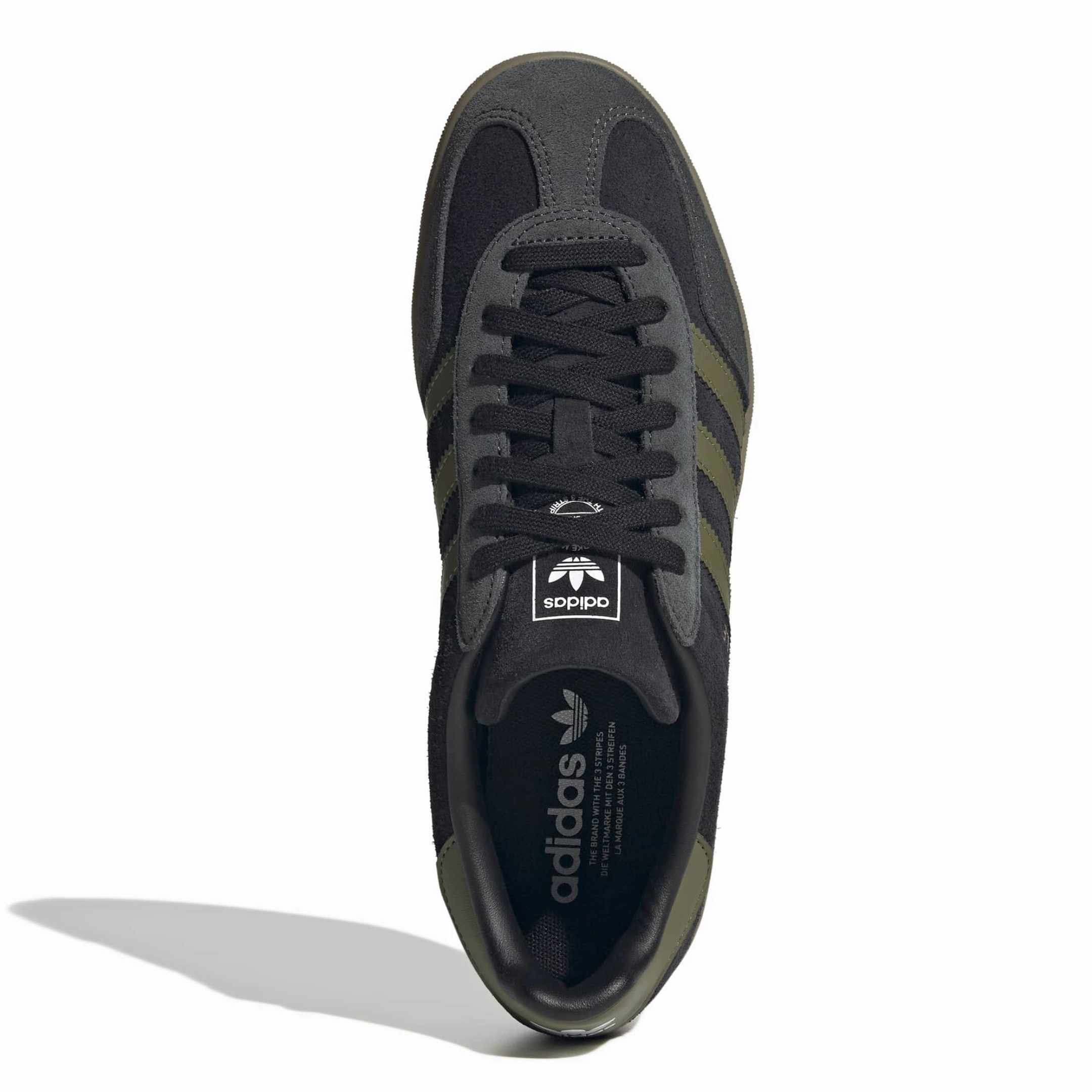 Adidas Men's Gazelle Indoor Black/Focus Olive/Carbon Casual Shoes For Online