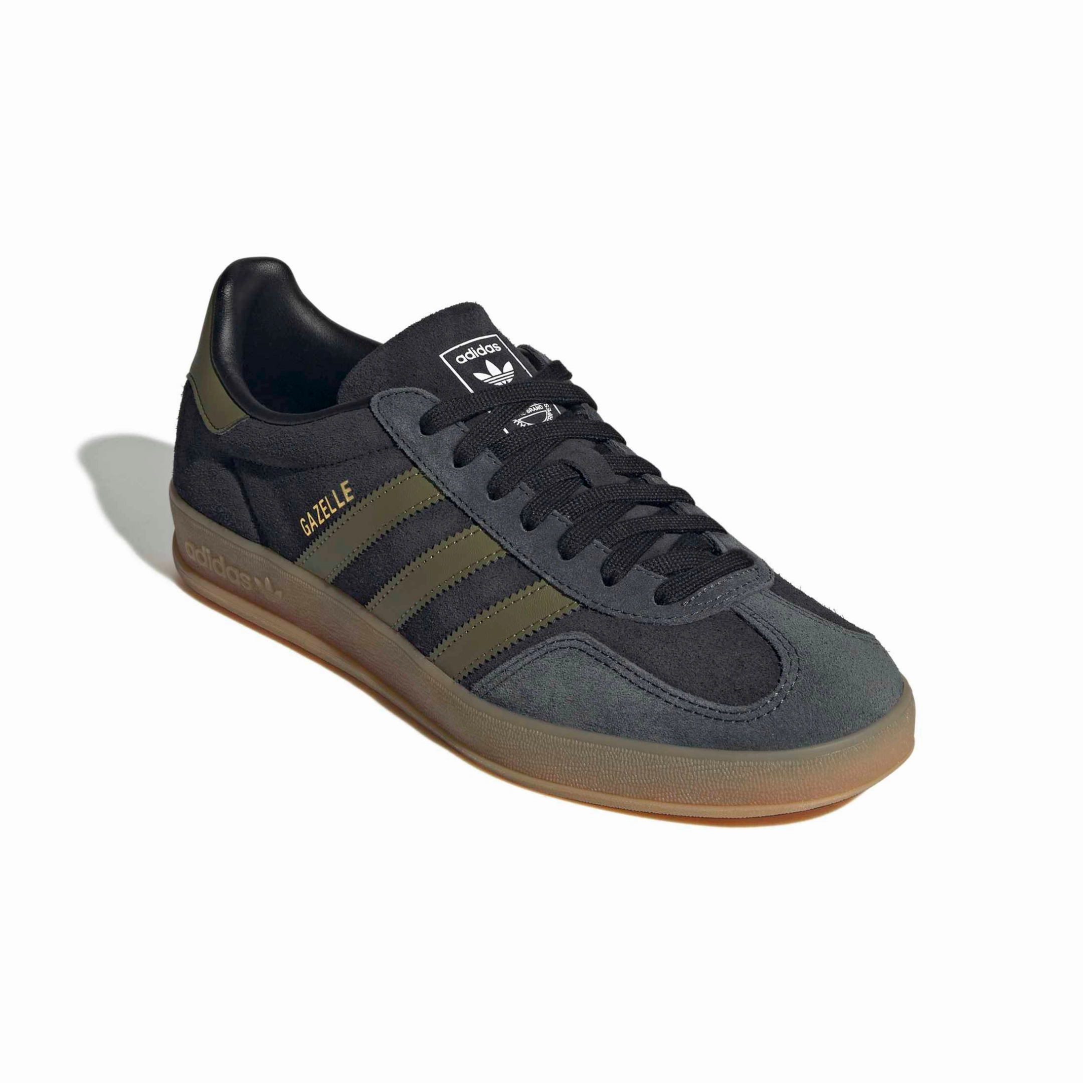 Most Comfortable Casual Shoes Reddit Adidas Men's Gazelle Indoor Black/Focus Olive/Carbon