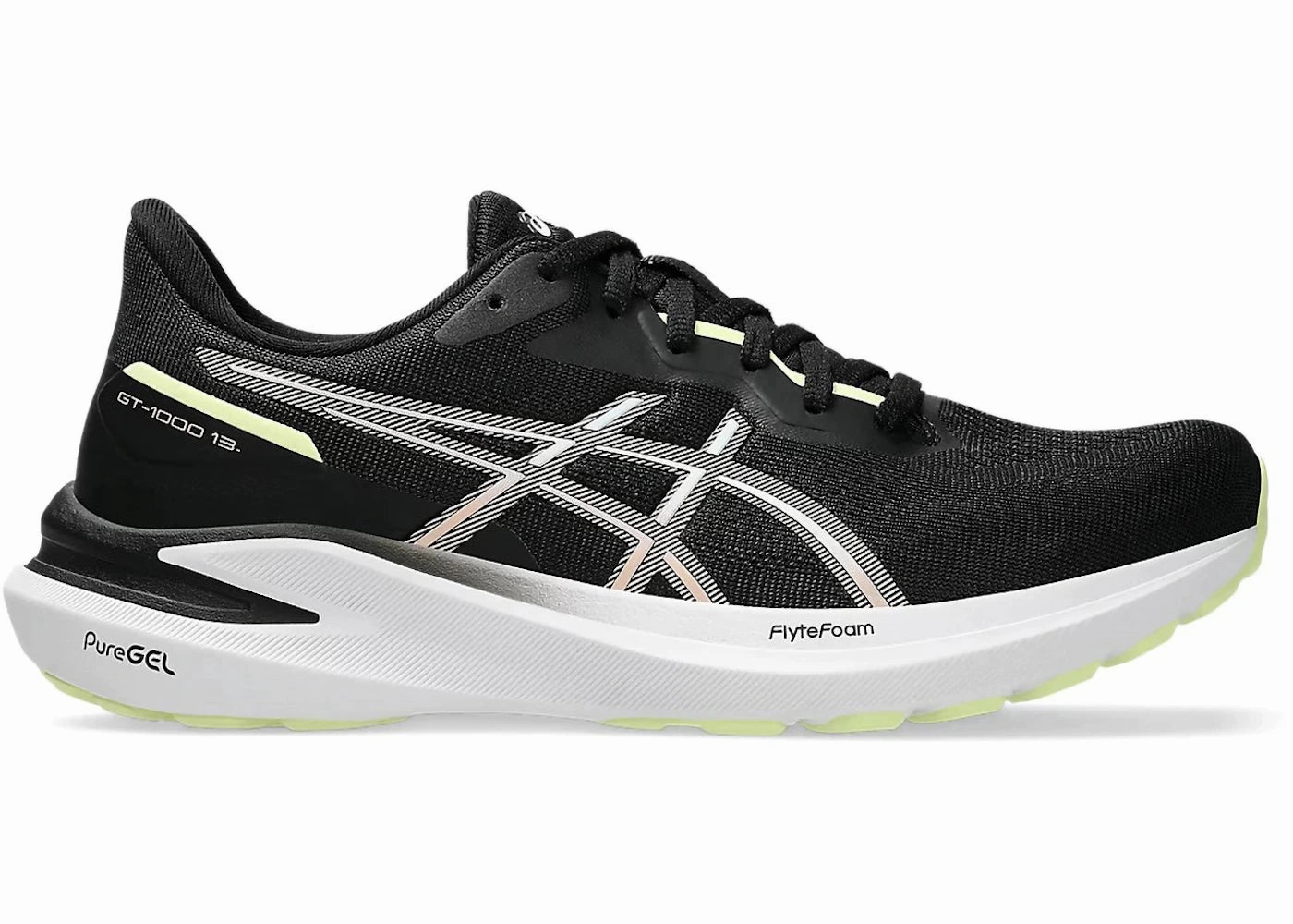 ASICS GT-1000 13 Black Breeze (Women's) Asics Supination Running Shoes