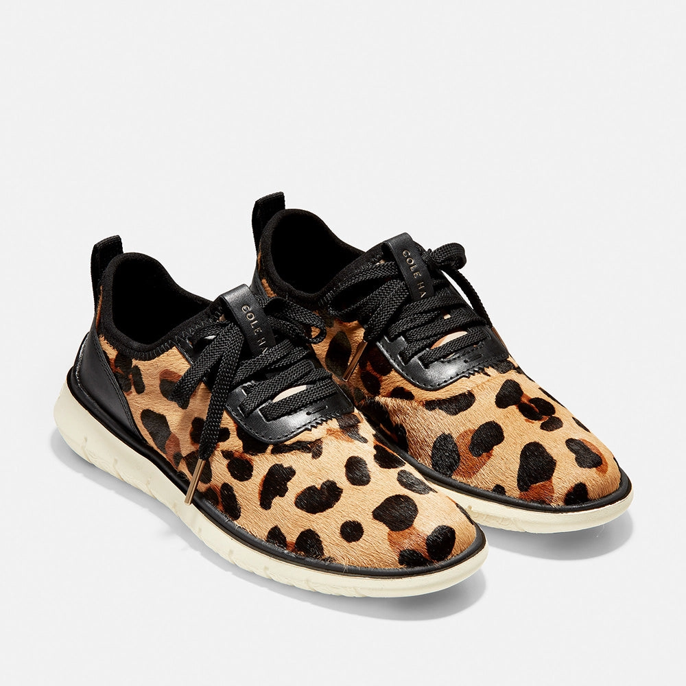 Cole Haan Generation ZERGRAND Lace Up Jaguar Haircalf/Black/Gold/Ivory Summer Business Casual Shoes