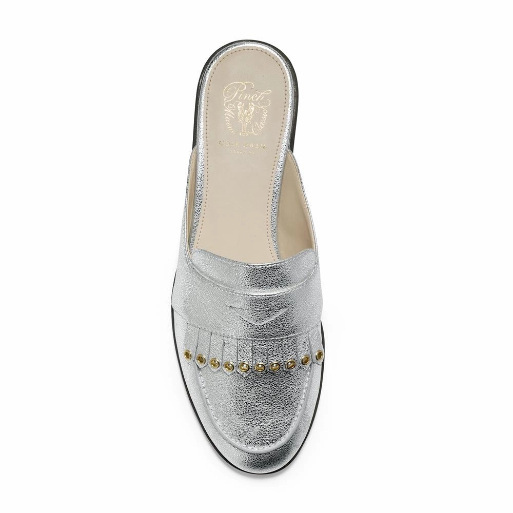 Cole Haan Pinch Stitchlite Slide Silver Cracklesize 8.5 Nordstrom Casual Shoes