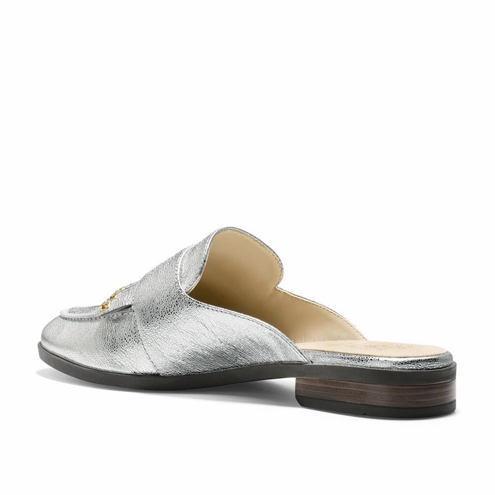 Oxford Shoes Casual Wear Cole Haan Pinch Stitchlite Slide Silver Cracklesize 8.5