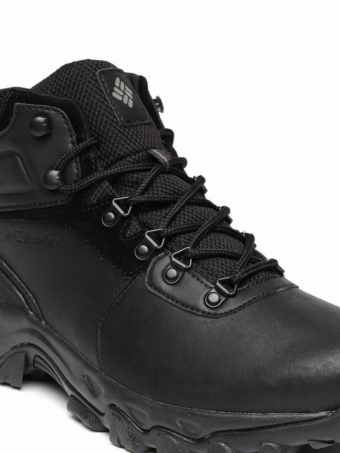 Columbia Men Black NEWTON RIDGE PLUS II WATERPROOF Waterproof Duck Shoes For Women