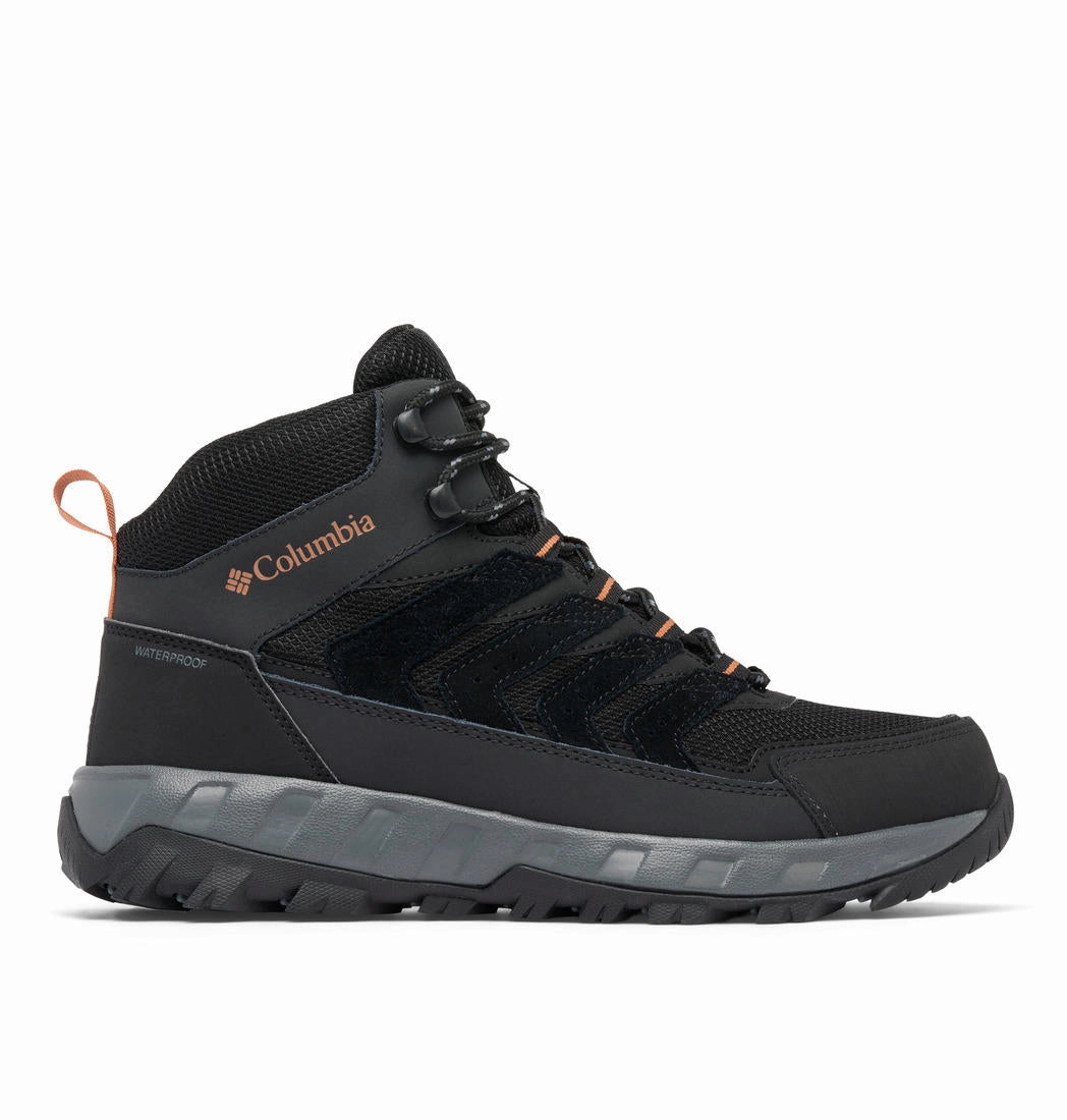 Columbia Men Black STRATA TRAIL MID WP Waterproof Shoes Hk