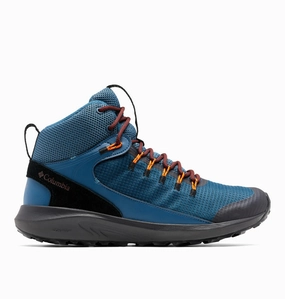 Best Non Waterproof Hiking Shoes Columbia Men Blue Trailstorm Mid Waterproof
