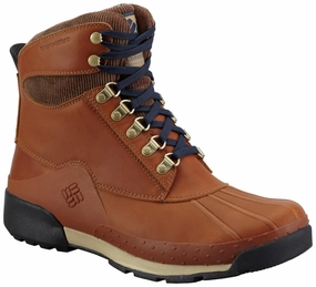 Columbia Men Brown BUGABOOT ORIGINAL OMNI-HEAT Bike Riding Waterproof Shoes