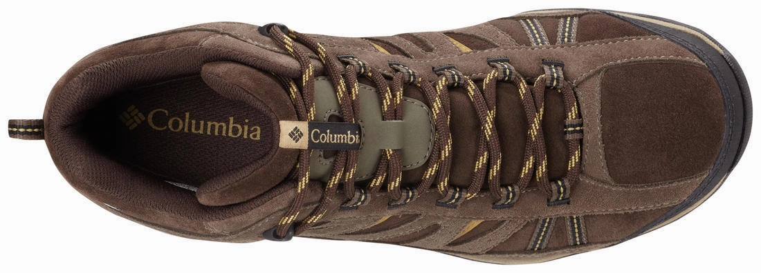 Columbia Men Brown NORTH PLAINS MID LEATHER WATERPROOF Best Boots For Muddy Hiking