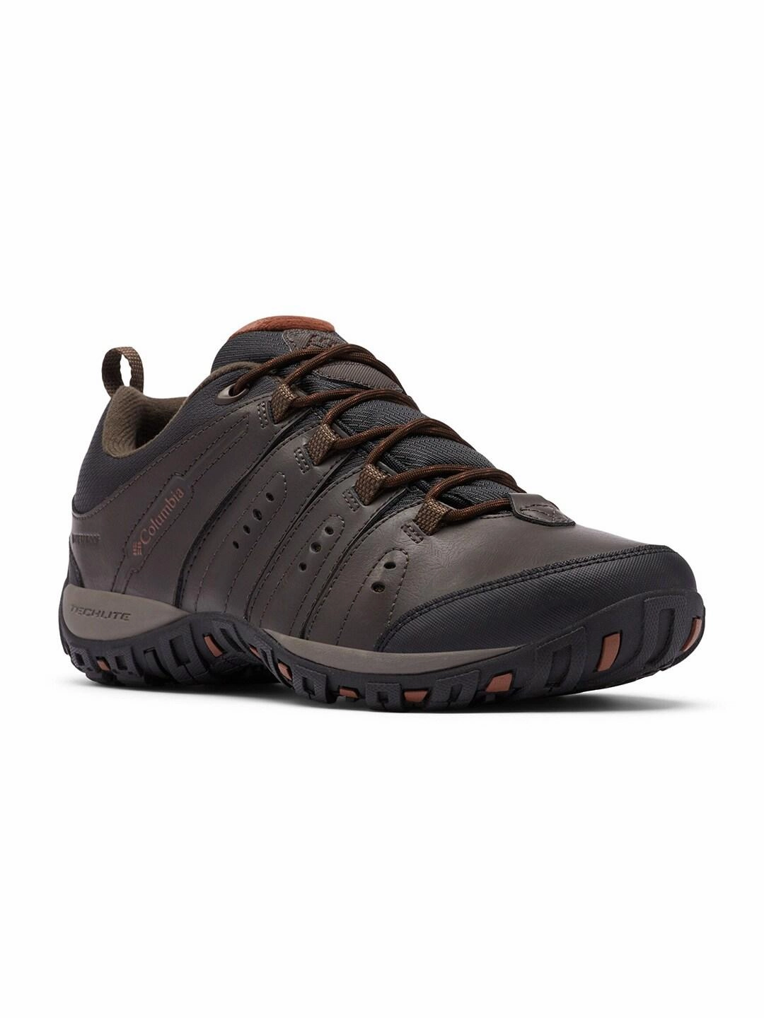 Columbia Men Brown WOODBURN II WATERPROOF Waterproof Travel Shoe