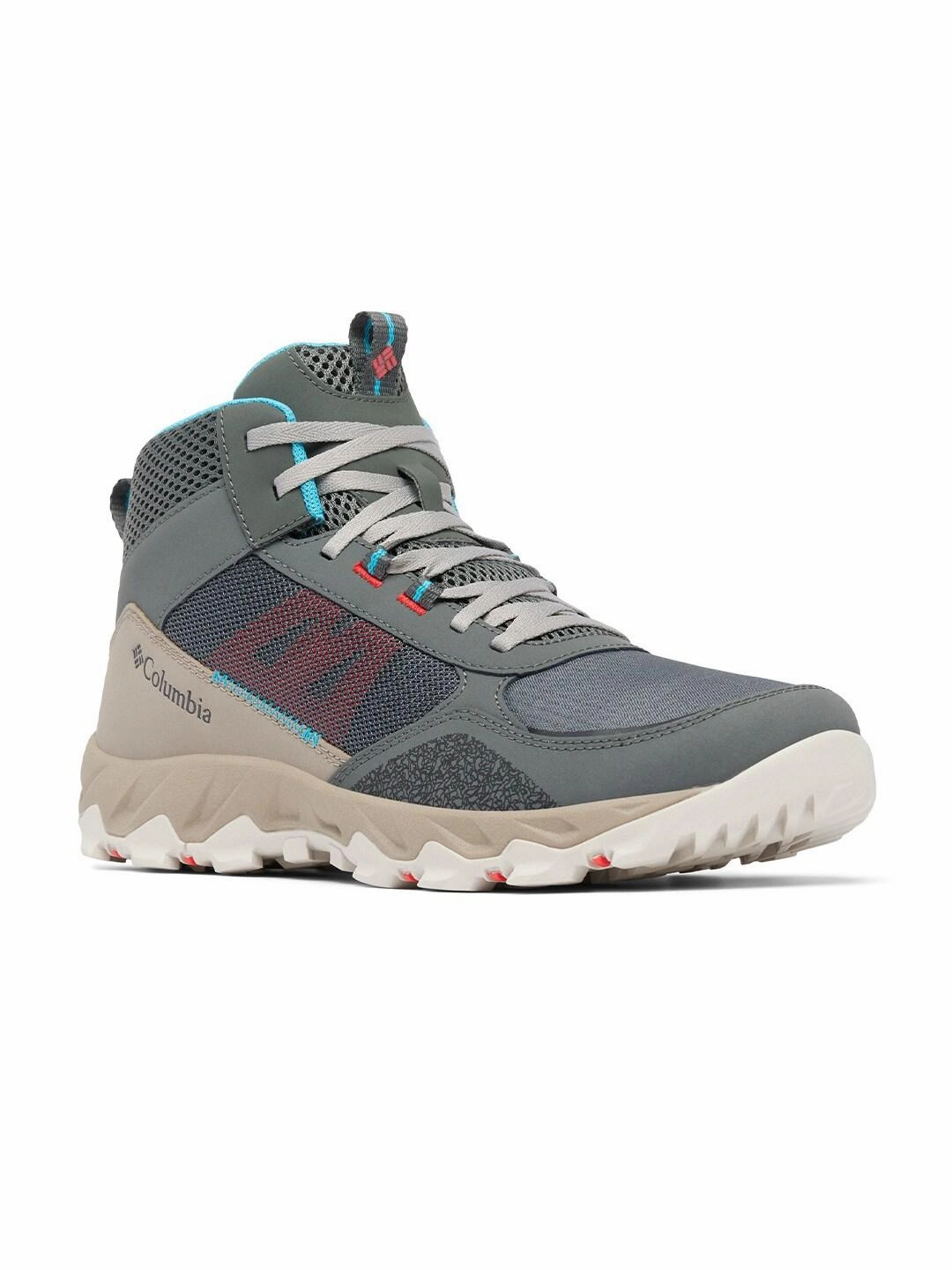 Columbia Men Grey FLOW CENTRE Worn Out Hiking Boots